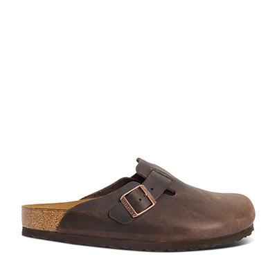 Birkenstock Men's Boston Clogs in Dark Brown, Size 11 / EU 44, Leather
