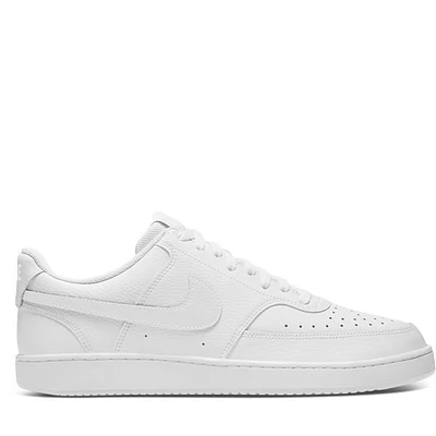Nike Men's Court Vision Low Sneakers White, Leather