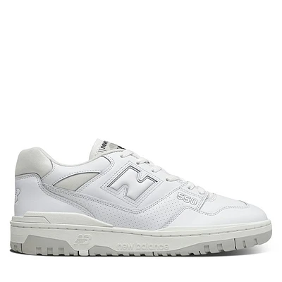 New Balance BB550 Sneakers White/Silver White Misc, Womens / Mens Leather