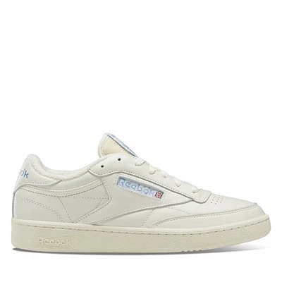 Reebok Men's Club C 85 Vintage Sneakers Chalk/Blue White Os, Leather