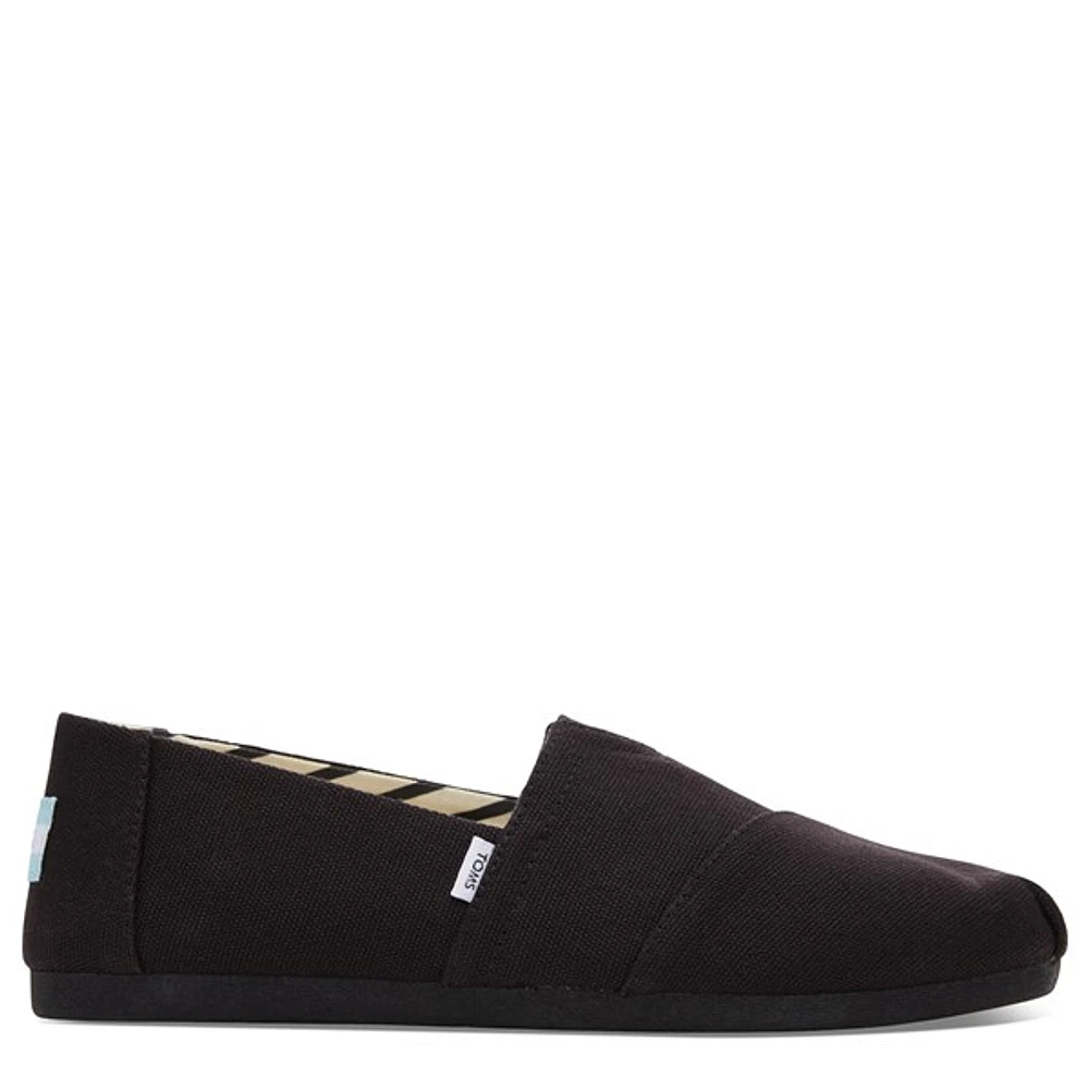 Toms Women's Alpargata Slip-ons in Black, Size 6.5, Rubber