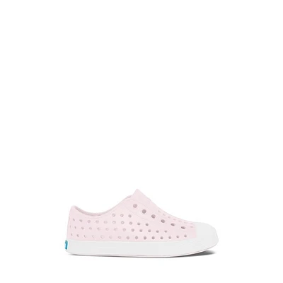 Native Toddler's Jefferson Slip-On Shoes Pink/White Rose, Toddler Rubber