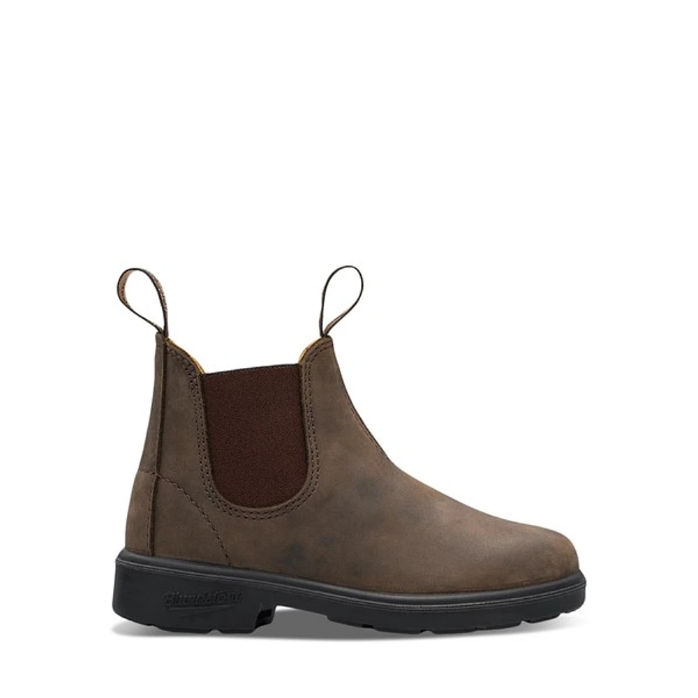 Blundstone Little Kids' 565 Chelsea Waterproof Boots Rustic Brun Misc, Largeittle Kid / Aus Leather