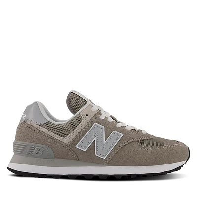 New Balance Women's 574 Sneakers Gris, Suede