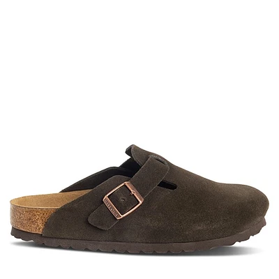 Birkenstock Women's Boston Clogs Mocha Brown, / EU Suede