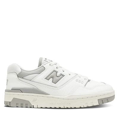 New Balance Women's BB550 Sneakers White/Gray White Misc, Leather
