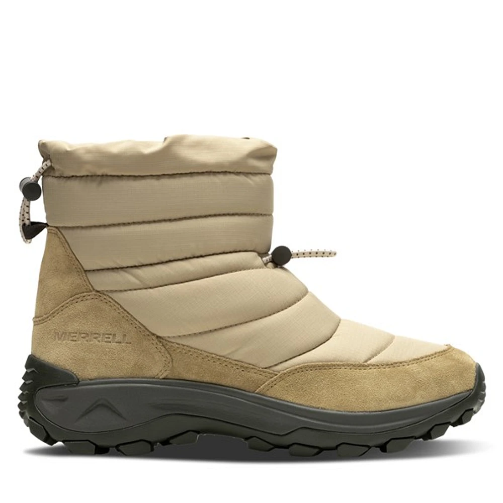 Merrell Women's Winter Moc Zero Winter Boots in Camel in Gris, Size 4.5, Suede