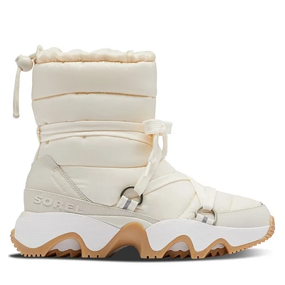 Sorel Women's Kinetic Impact Winter Waterproof Boots Chalk White Os, Rubber