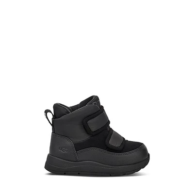 UGG Toddler's Yose Puffer Winter Waterproof Boots in Black, Size Toddler 12, Leather