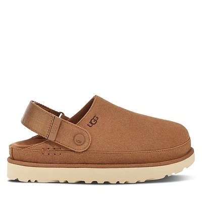 UGG Women's Goldenstar Platform Clogs Black, Suede