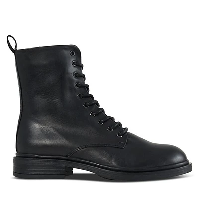 Floyd Women's Lena Lace-Up Boots Black, Leather
