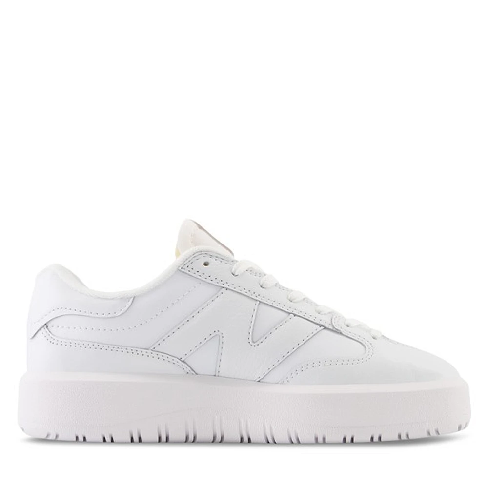 New Balance CT302 Platform Sneakers in White, Size Womens 10 / Mens 8.5, Leather