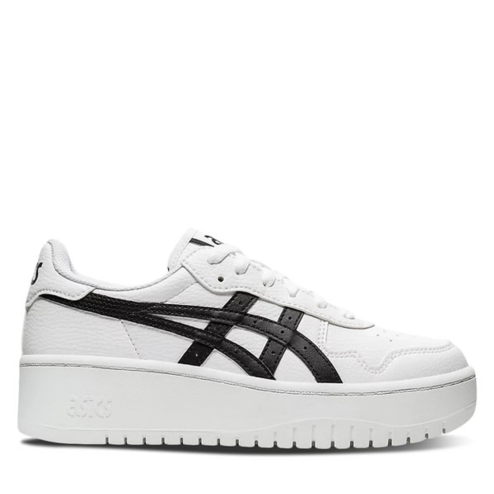ASICS Women's Japan S PF Sneakers Black in White Misc, Size 7.5, Leather