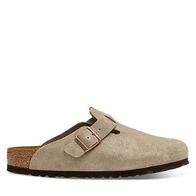 Birkenstock Men's Boston Clogs Taupe, / EU Suede