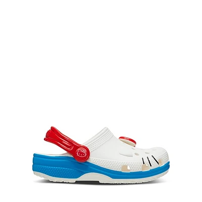Crocs Little Kids' Hello Kitty Clogs in White/Red/Blue in White Misc, Size Largeittle Kid 3