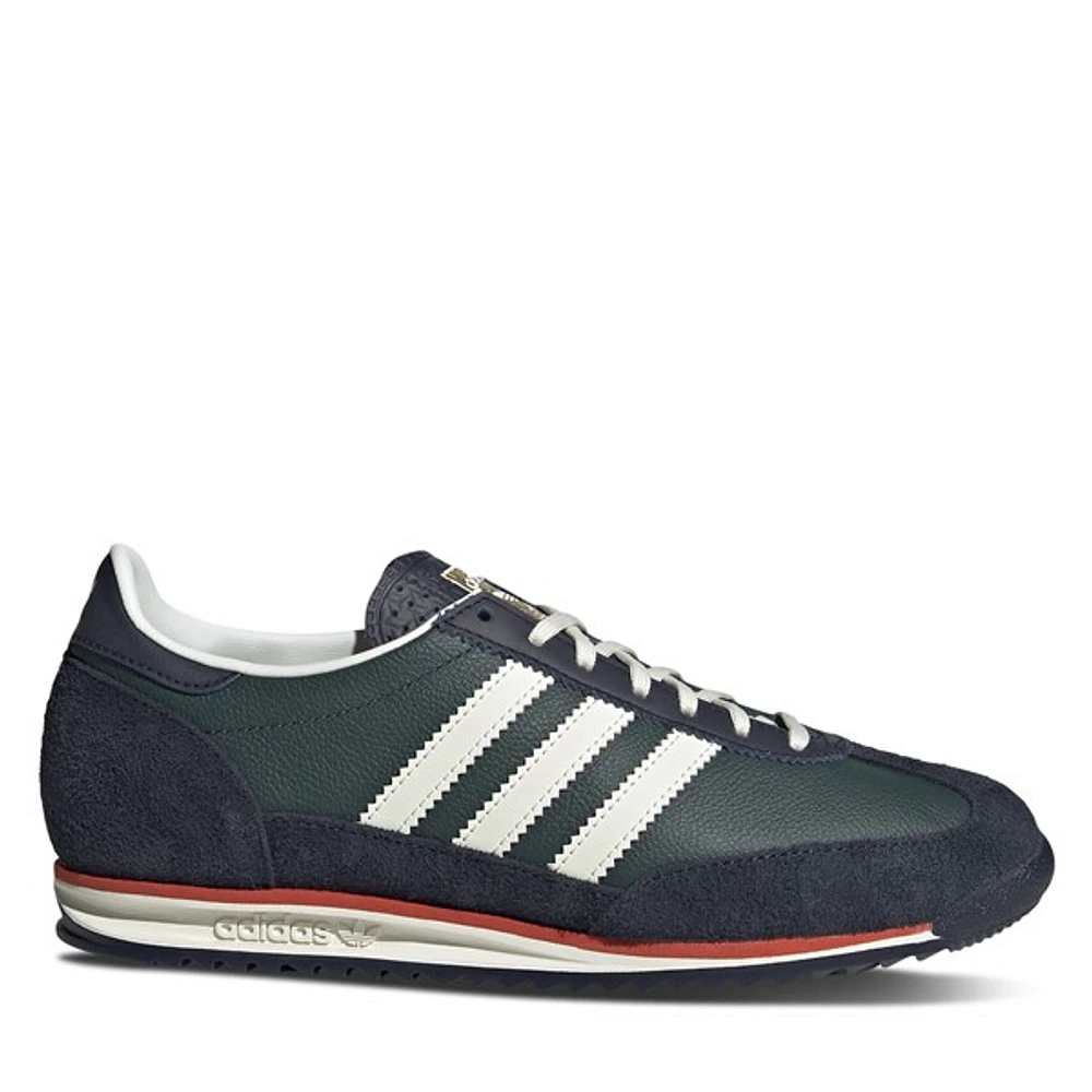 adidas Women's SL72 Sneakers Green/Beige/Navy, Suede