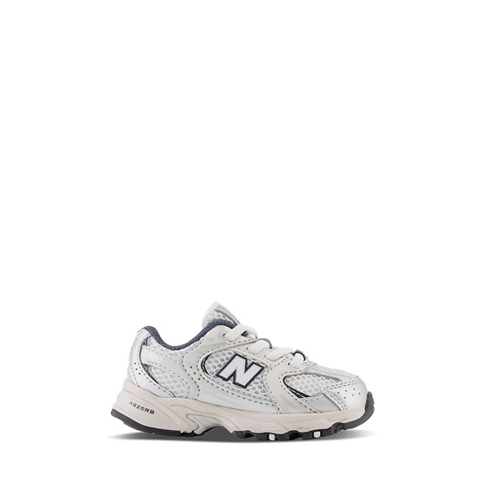 New Balance Toddler's 530 Sneakers White/Beige/Navy White Misc, Toddler Rubber