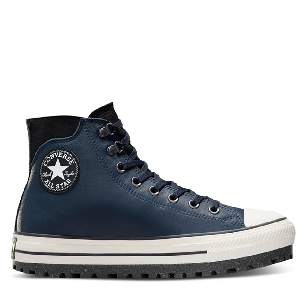 Converse Men's Chuck Taylor All Star City Trek Waterproof Sneaker Boots in Marine, Size 8, Leather