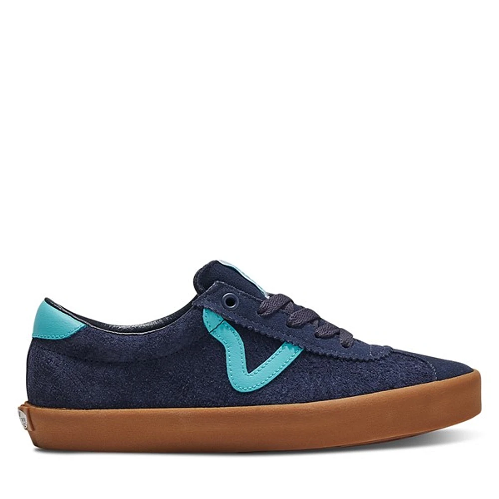 Vans Sport Low Sneakers in Blue/Gum in Marine, Size Womens 6 / Mens 4.5, Leather