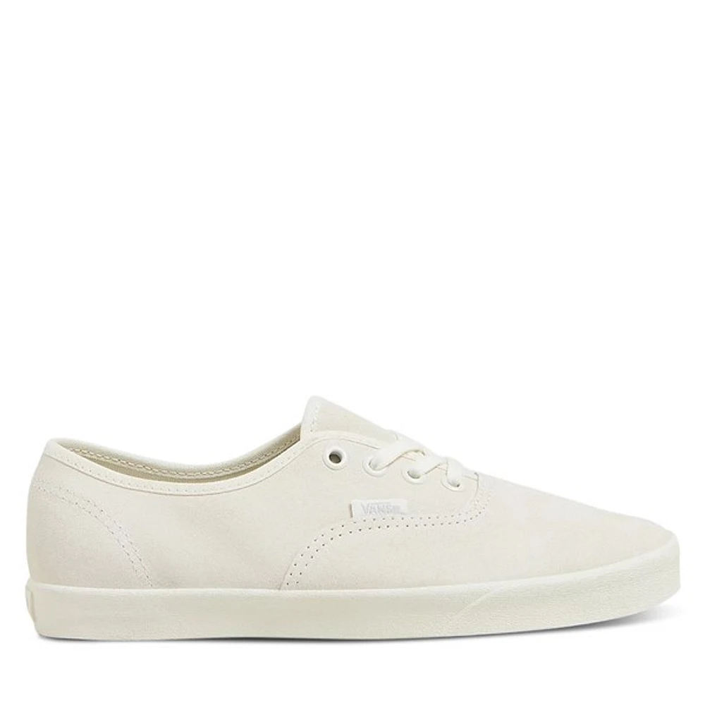 Vans Authentic Lowpro Sneakers in White Os, Size Womens 6 / Mens 4.5, Suede