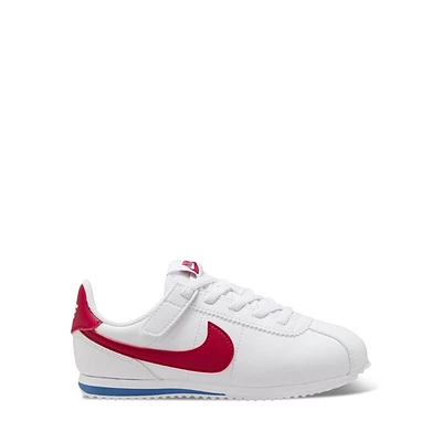 Nike Little Kids' Cortez Sneakers White/Red White Misc, Largeittle Kid Textile