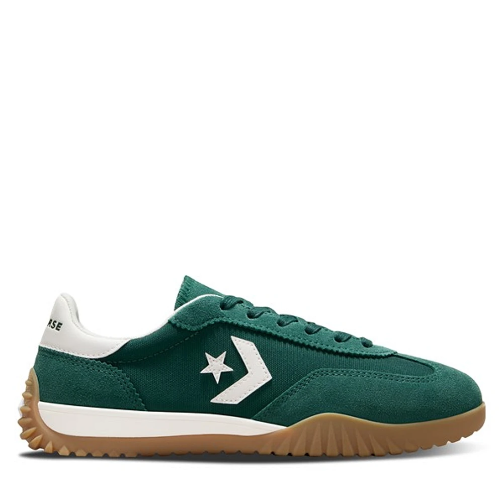 Converse Run Star Trainer Sneakers Green/White/Gum, Womens / Mens Suede