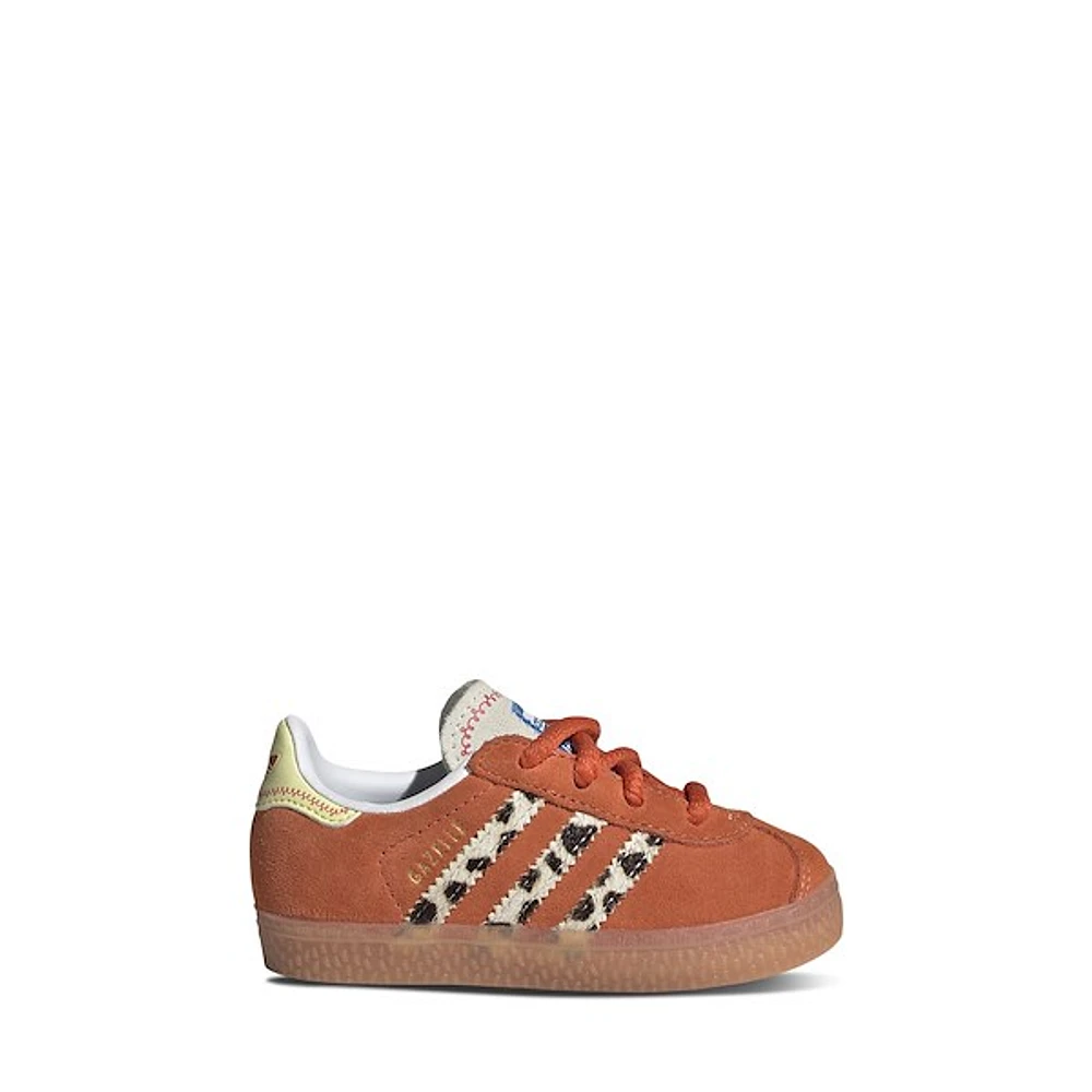 adidas Toddler's Toy Story Gazelle Sneakers in Rouge Misc, Size Toddler 10, Suede