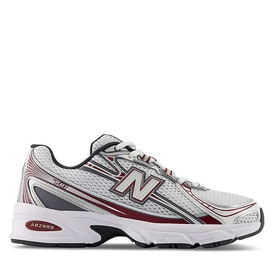 New Balance 740 Sneakers White/Silver/Red White Misc, Womens / Mens Rubber