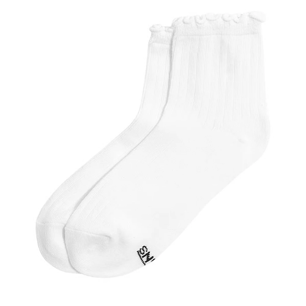 Vans Lettuce Have It Half Crew Socks in White, Nylon