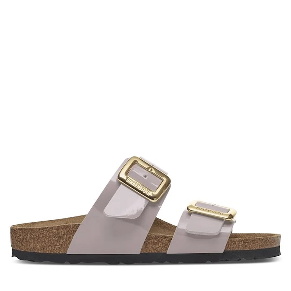 Birkenstock Women's Sydney Luxe Buckle Sandals Light Purple, / EU Suede