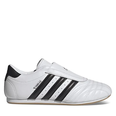 adidas Women's Taekwondo Slip-On Sneakers White Black, Leather