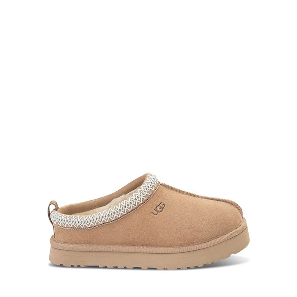 UGG Little Kid's/Big Kid's Tazz Platform Slippers Sand, Kid Suede