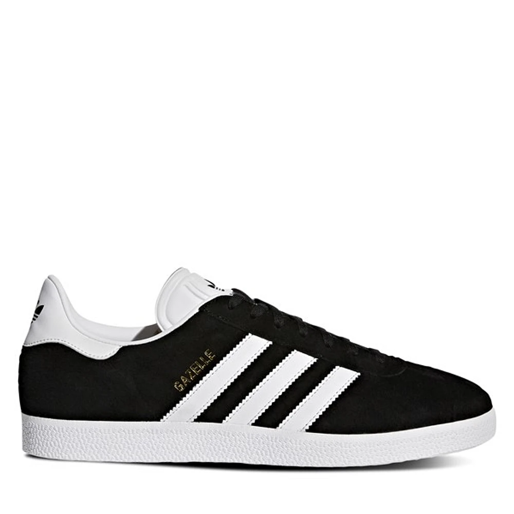adidas Gazelle Sneakers Black White, Womens / Mens Nubuck
