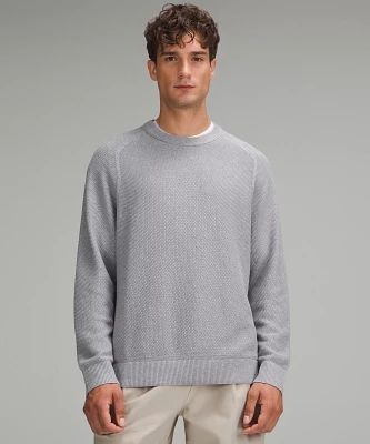Textured Knit Crewneck Sweater | Men's Sweaters