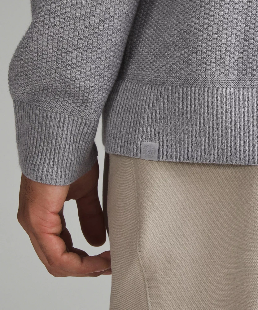 Textured Knit Crewneck Sweater | Men's Sweaters