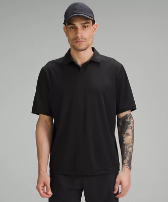 Textured Mesh Short-Sleeve Polo Shirt | Men's Shirts