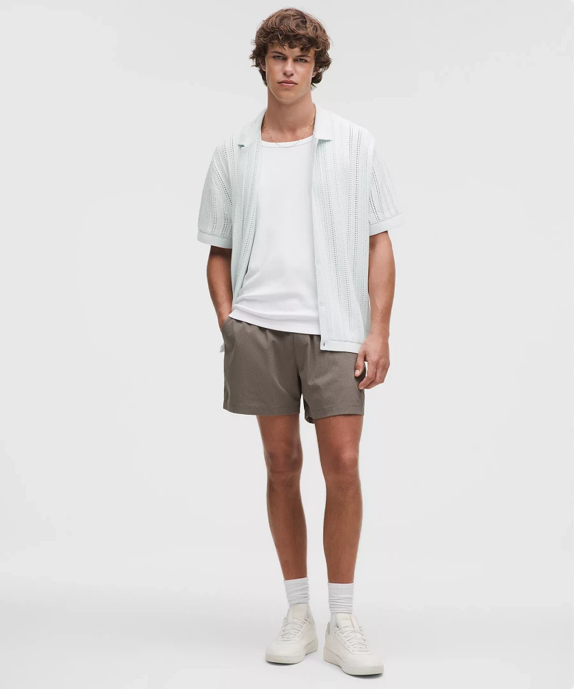 Cotton-Blend Open-Knit Button Up | Men's Down & Dress Shirts