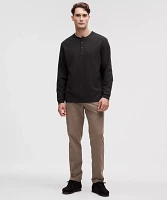 Heavyweight Cotton Textured Henley | Men's Long Sleeve Shirts