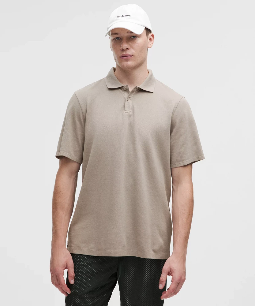 Cotton Pique Short-Sleeve Polo Shirt | Men's Shirts