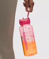 Back to Life Clear Bottle 32oz *Straw Lid | Men's Water Bottles