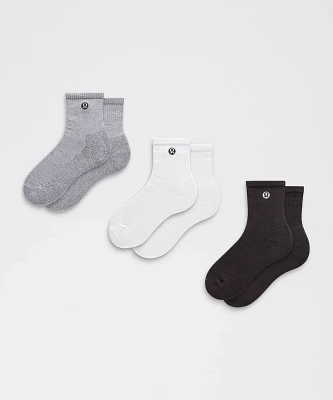Unisex Daily Essential Quarter Socks *3 Pack | Men's