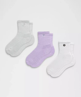 Unisex Daily Essential Quarter Socks *3 Pack | Men's