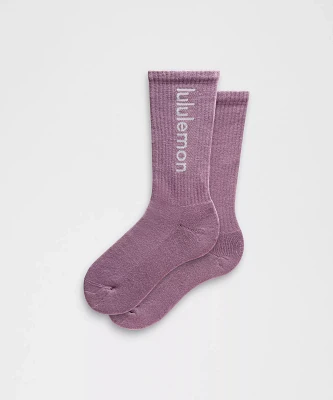 Unisex Daily Essential Crew Socks *Wordmark | Men's