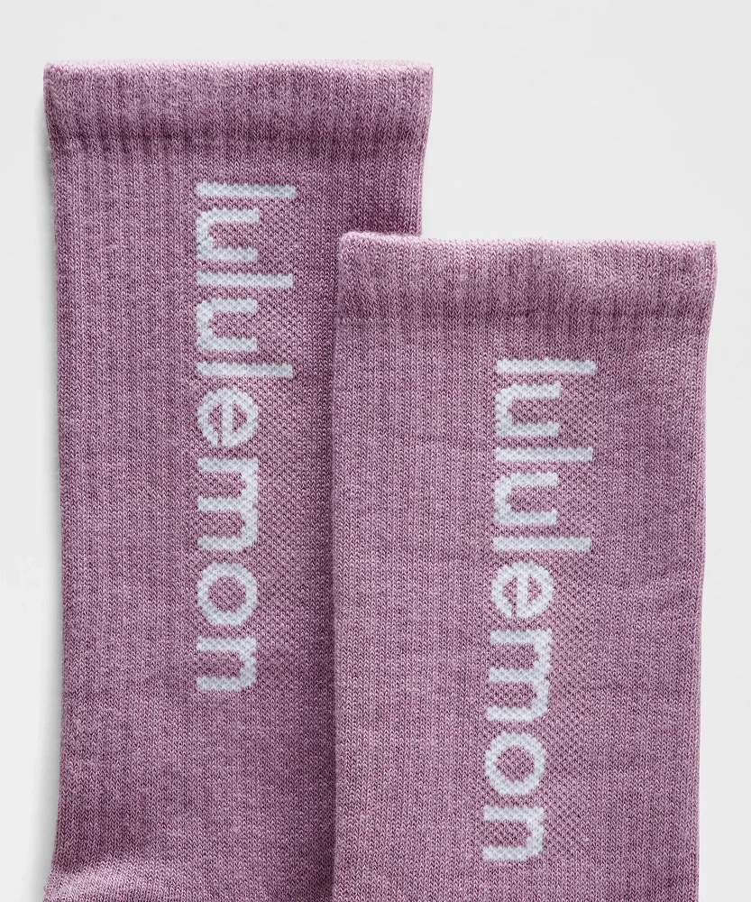 Unisex Daily Essential Crew Socks *Wordmark | Men's