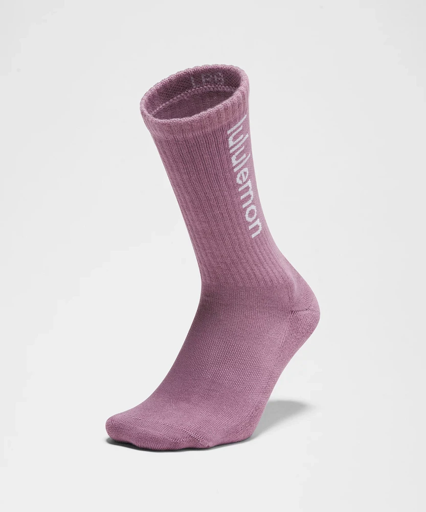 Unisex Daily Essential Crew Socks *Wordmark | Men's