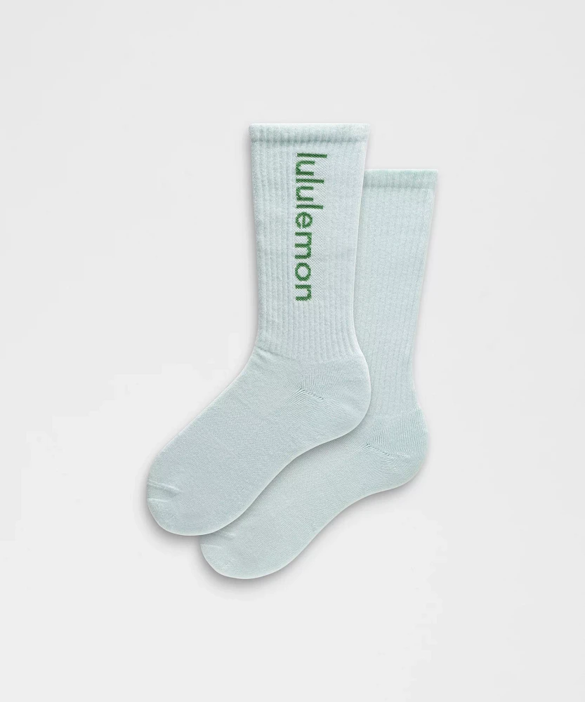 Unisex Daily Essential Crew Socks *Wordmark | Men's