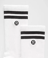Unisex Daily Essential Crew Socks 3 Pack *Stripe | Men's