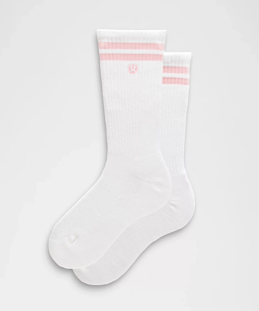 Unisex Daily Essential Crew Socks *Stripe | Men's