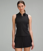 Quick-Dry Sleeveless Polo Shirt *Straight Hem | Women's Shirts