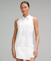 Quick-Dry Sleeveless Polo Shirt *Straight Hem | Women's Shirts